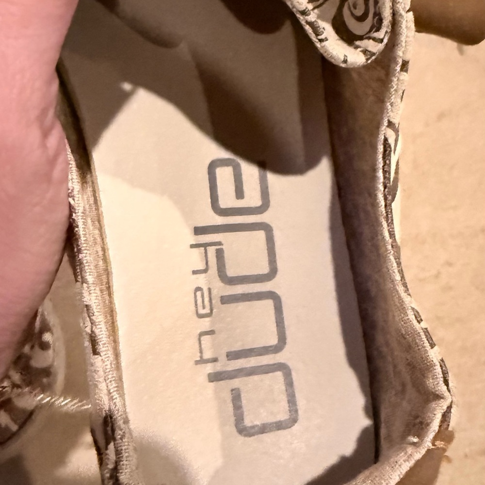 Hey Dude Cream and Brown Floral Print Flats - Picture 3 of 10